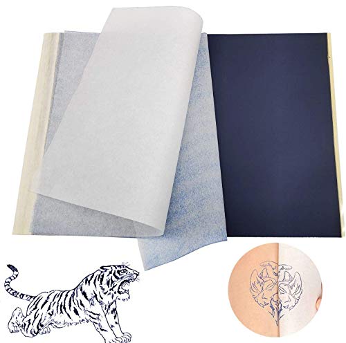 INHEMI 50 x Transferencia para Tatuaje Cuatro Capas de Hojas de Copia para Tatuaje Tattoo Transfer Paper , de Tamaño A4 Cada Una