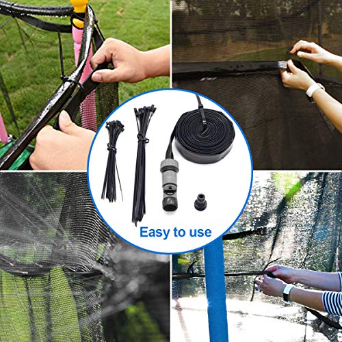 INMUA Aspersor Trampolín Set, Rociador de Trampolín Aspersor para Parque Acuático de Trampolín al Aaire Libre, rRociador de Diversión aAcuática de Verano para Niños Niñas (8M / 26.2FT)