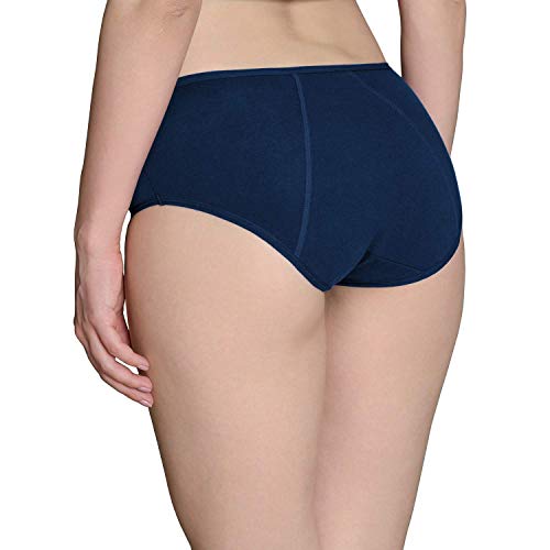 INNERSY Bragas Menstruales Absorbentes de Mujer para Período Algodón Pack de 3 (L-EU 42, 3 Azul)
