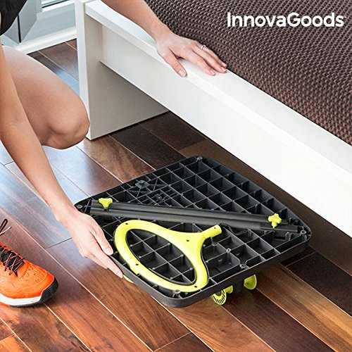 InnovaGoods IG117209 Plataforma de Fitness, Unisex Adulto, Negro/Amarillo, Talla Única