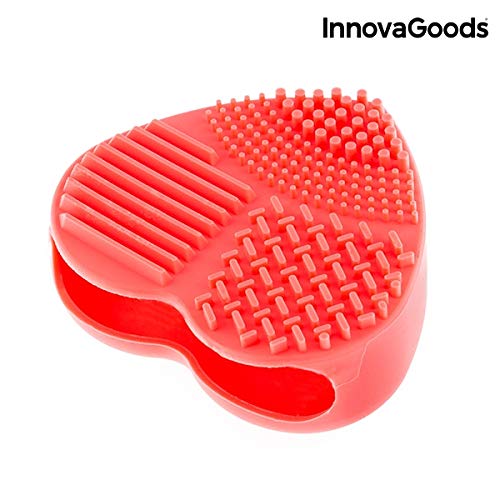 InnovaGoods Limpiador de Brochas y Pinceles de Maquillaje Heart - 1 Unidad