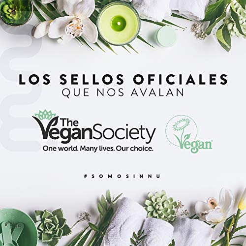 Innu Vegan - Aceite de Ducha - 250ml - Aceite corporal nutre e hidrata la piel - Ingredientes naturales  - Aceite esencial de Almendras y de Caléndula - Vegano y Cruelty Free - Vegan Society