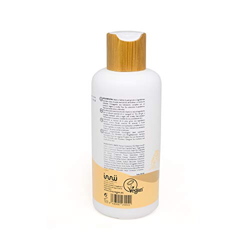 Innu Vegan - Aceite de Ducha - 250ml - Aceite corporal nutre e hidrata la piel - Ingredientes naturales  - Aceite esencial de Almendras y de Caléndula - Vegano y Cruelty Free - Vegan Society