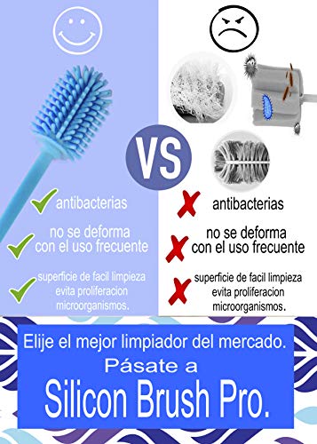 INSTAconfidence 2020 Limpiador Botellas de Silicona XXL Sin BPA Antibacterias Cepillo Biberones Limpieza Hogar Jarron Cachimba Limpiabotella Camping