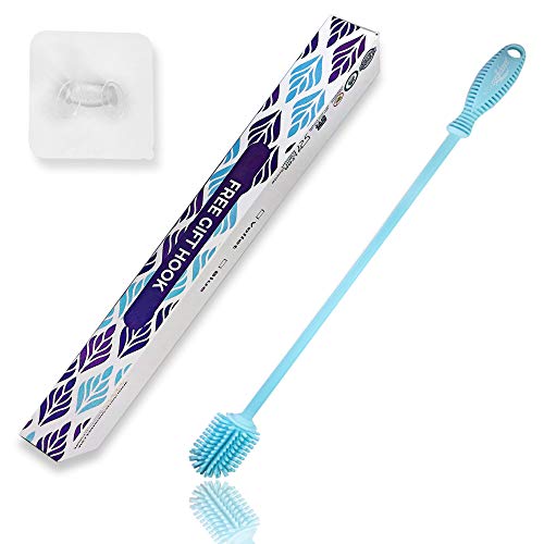 INSTAconfidence 2020 Limpiador Botellas de Silicona XXL Sin BPA Antibacterias Cepillo Biberones Limpieza Hogar Jarron Cachimba Limpiabotella Camping