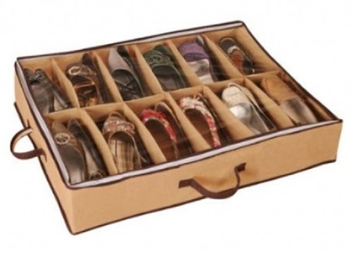 Inter Home - Funda organizadora de zapatos (para debajo de la cama