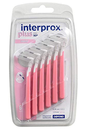 Interprox plus Cepillos interdentales rosa nano 3 x 6 piezas