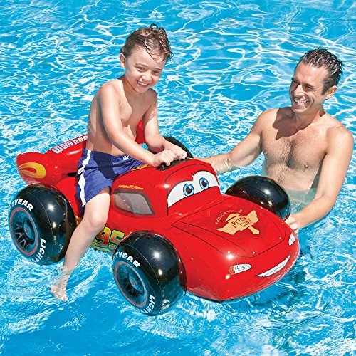 Intex 57516NP - Coche hinchable de licencia Cars para piscina 109 x 84 x 41 cm