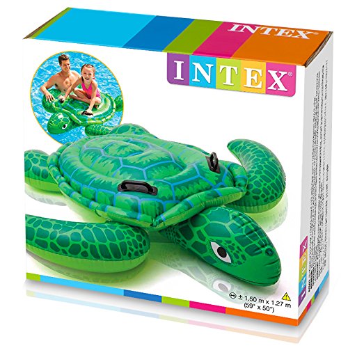 Intex 57524NP - Tortuga hinchable acuática con 2 asas 150 x 127 cm