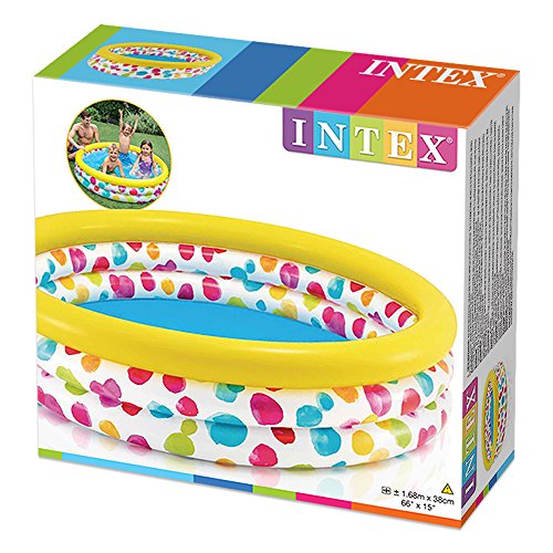 Intex 58449NP - Piscina hinchable Cool Dots 168 x 38 cm, 581 litros