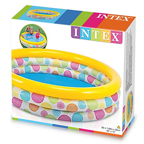 Intex 58449NP - Piscina hinchable Cool Dots 168 x 38 cm, 581 litros