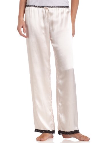 Intimo Women's Silk Pant - 50005,Pink,Medium