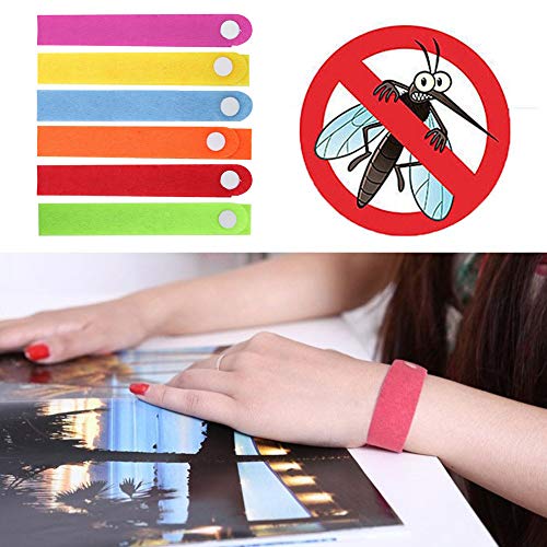 INTVN Pulseras Repelente de Mosquitos, Pulseras Antimosquitos, Pulseras Anti-Mosquitos de 18pcs para Adultos y Niños, Materias Naturales