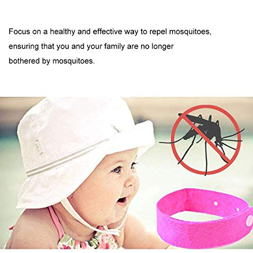 INTVN Pulseras Repelente de Mosquitos, Pulseras Antimosquitos, Pulseras Anti-Mosquitos de 18pcs para Adultos y Niños, Materias Naturales