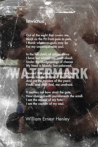 Invictus motivaciónal Poema by William Ernest Henley 2 (The Fight) Art Print Póster Afiche Foto Regalo - Dimensiones: 30 x 20cm