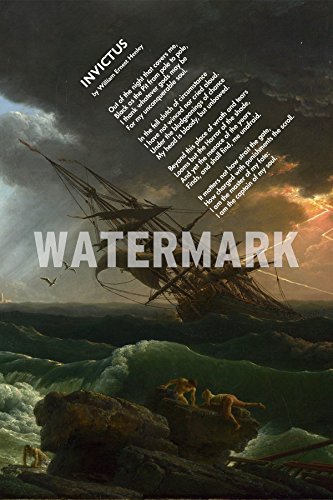 Invictus motivaciónal Poema by William Ernest Henley 5 (Shipwreck) Art Print Póster Afiche Foto Regalo - Dimensiones: 38cm x 25cm