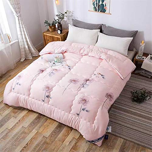Invierno caliente grueso edredón de ganso edredón edredón de doble tamaño de inserción con el cantón más aquí ecológica algodón acolchado,Rosado