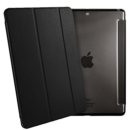 iPad Mini Funda Carcasa, iPad Mini 3/2/1 Funda, ESR Yippee Serie Color iPad Mini Transparente Volver Ultra Delgado despertador automático Arriba / sueño de Smart Funda Tri-fold protectora Funda para iPad Mini 3/2/1(mysteriou Negro)