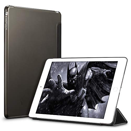 iPad Mini Funda Carcasa, iPad Mini 3/2/1 Funda, ESR Yippee Serie Color iPad Mini Transparente Volver Ultra Delgado despertador automático Arriba / sueño de Smart Funda Tri-fold protectora Funda para iPad Mini 3/2/1(mysteriou Negro)