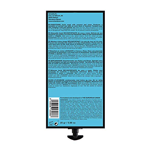 Iroha Nature - Mascarilla Facial en Crema, Hidratante Reconfortante con Coco, Pack de 6 unidades | Mascarilla Facial de Coco