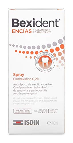 Isdin Bexident Encías Tratamiento Coadyuvante Spray, Clorhexidina 0,2% 1 x 40 ml