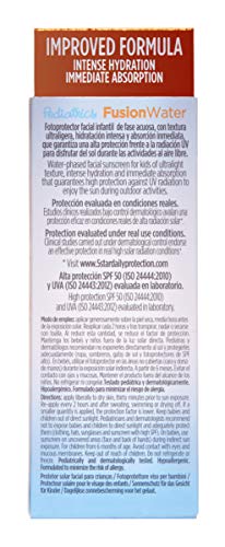 ISDIN Fotoprotector Fusion Water Pediatrics SPF 50, hidratación intensa + Fotoprotector ISDIN Transparent Wet Skin SPF 50, Spray transparente, eficaz sobre piel mojada, Ginger Cell Protect, 250 ml