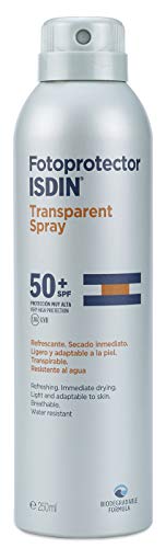 ISDIN Fotoprotector Transparent Spray SPF 50+ | Aplicación 360º | 250ml