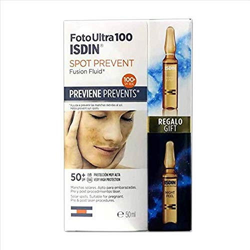 Isdin Fotoultra100 Spot Prevent Fusion Fluid SPF 100+ 50ml+ 2 Fiale Night Peel
