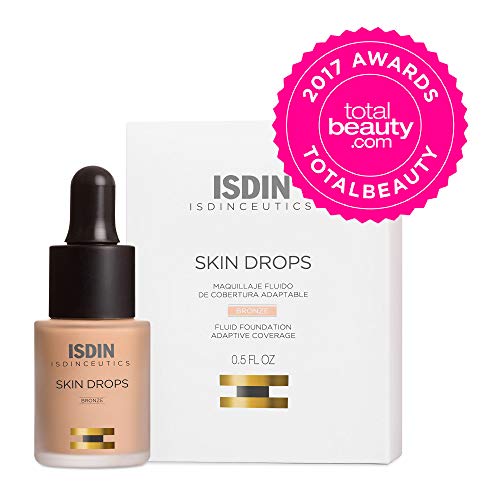 Isdin Isdinceutics Skin Drops SPF 15 Bronze | Maquillaje de Cobertura en Crema Waterproof con Textura Ultraligera 1 x 15ml