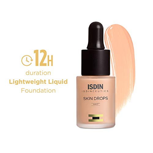 Isdin Isdinceutics Skin Drops SPF 15 Sand | Maquillaje de Cobertura Waterproof con Textura Ultraligera 1 x 15ml