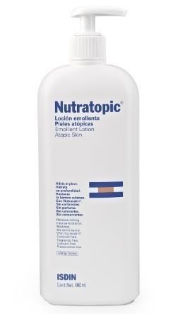 ISDIN Nutratopic Pro Amp Loción Emoliente Para Piel Atópica - 400 ml.