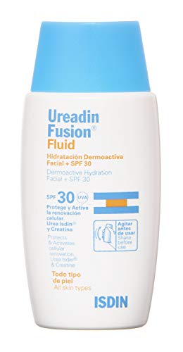 ISDIN Ureadin Fusion Fluid facial SPF 30 para piel Normal a Seca | Hidratación que Protege tu piel 1 x 50ml