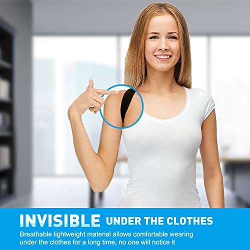 isermeo Corrector de Postura Espalda y Hombros [2019 Versión], Espalda Recta Soporte, Correctores Postural Faja, Corregir Postura Sentado Enderezar, Aliviar la Joroba para Mujer e Hombres