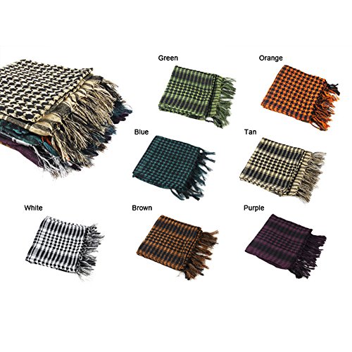 iSpchen Algod¨®n Butterme Shemagh ej¨¦rcito kufiya de Cuello Unisex chalina SAS Militar t¨¢ctica del Desierto Protectora miocarditis Patern chalinas Abrigo Principal Morado Morado