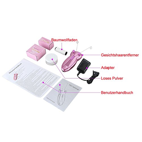 Itian Depilador - Vello facial Hilo de pelo Dispositivo de depilación, dama
