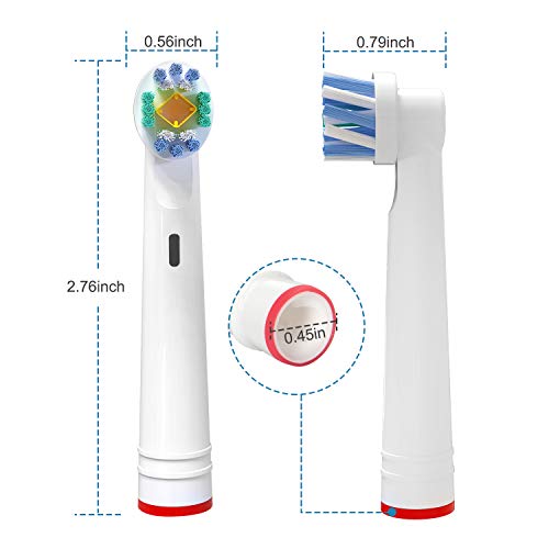 iTrunk Paquete 16 cabezales de cepillo de dientes para oral b,cabezales de reemplazo Compatible con Pro700Pro5000Pro6500,incluyendo 4 Cross, 4 Precision Clean,4 Floss y 4 3-D Whitening