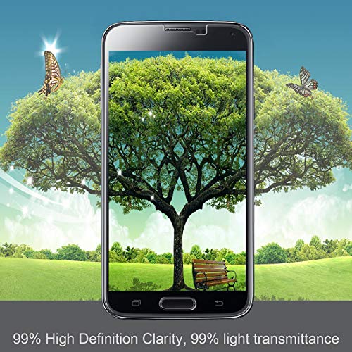 ivoler [4 Unidades] Protector de Pantalla Compatible con Samsung Galaxy S5 y S5 Neo, Cristal Vidrio Templado Premium [Dureza 9H] [Anti-Arañazos] [Sin Burbujas]