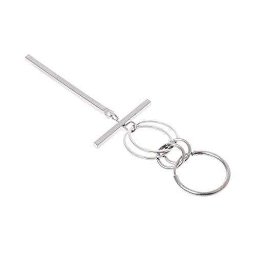 J_FEIFEI 5 unids/set venta caliente acero inoxidable joyería pendientes moda estilo coreano hombres mujeres regalos decoración fiesta personalidad decoración única decoración