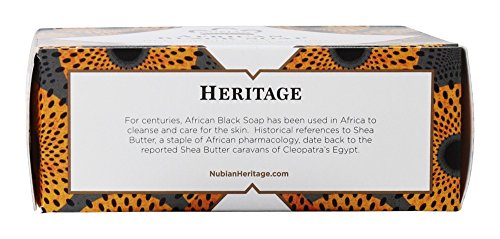 Jabón negro africano Nubian, con avena, aloe y vitamina E (140 g)