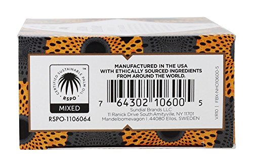 Jabón negro africano Nubian, con avena, aloe y vitamina E (140 g)