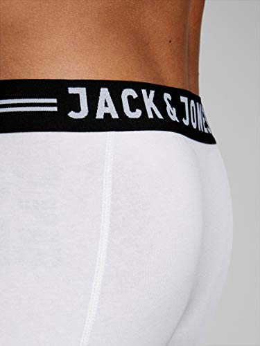 Jack & Jones Sense Trunks 3-Pack Bóxer, Light Grey Melange, Medium (Pack de 3) para Hombre