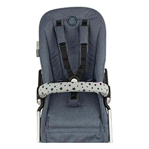 JANABEBE Cubre asa cubre baranda cochecito (Black Star, Individual)