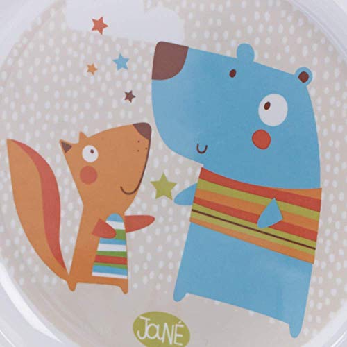 Jané Set de Vajilla, Incluye Taza, Plato, Cuenco y Cubiertos. Apto para Microondas y Lavavajillas, Ideal para Regalo