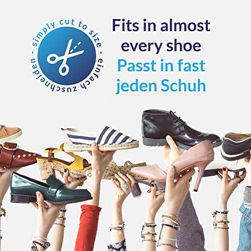 jaQob Aloe Vera Soft Plantillas antiinflamatorias con aroma fresco - Plantillas para pies descalzos - 3 pares 36-46