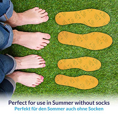 jaQob Aloe Vera Soft Plantillas antiinflamatorias con aroma fresco - Plantillas para pies descalzos - 3 pares 36-46