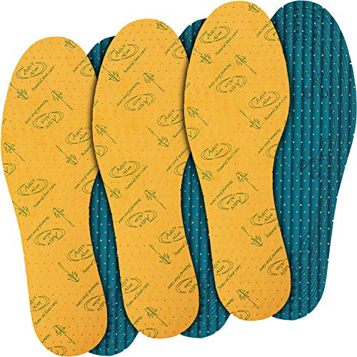 jaQob Aloe Vera Soft Plantillas antiinflamatorias con aroma fresco - Plantillas para pies descalzos - 3 pares 36-46