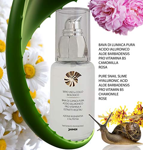 J.ARMOR Serum Facial ÁCIDO HIALURÓNICO y BABA DE CARACOL Antiedad Antiarrugas Antimanchas Suero BIO
