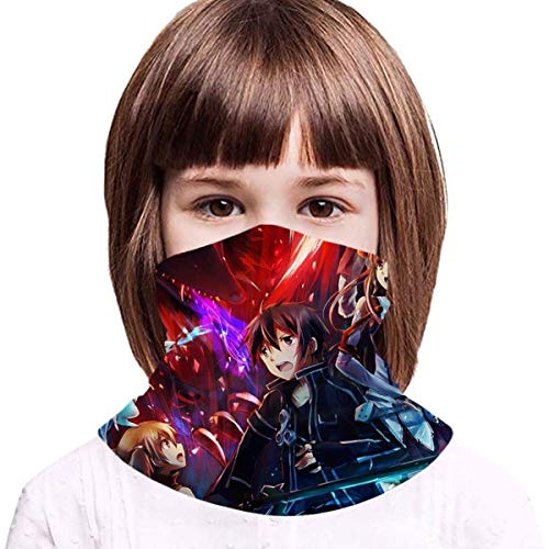 JDYU Sword Art Online Bandana Mascarilla Variedad Toalla Facial Multifunción Bufanda Babero De Seda De Hielo Adolescentes Sol Uv Polvo A Prueba De Viento Pasamontañas Sin Costuras Mascarilla Para Niñ