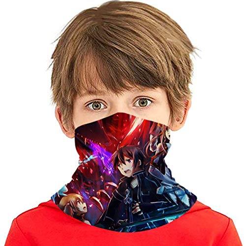 JDYU Sword Art Online Bandana Mascarilla Variedad Toalla Facial Multifunción Bufanda Babero De Seda De Hielo Adolescentes Sol Uv Polvo A Prueba De Viento Pasamontañas Sin Costuras Mascarilla Para Niñ