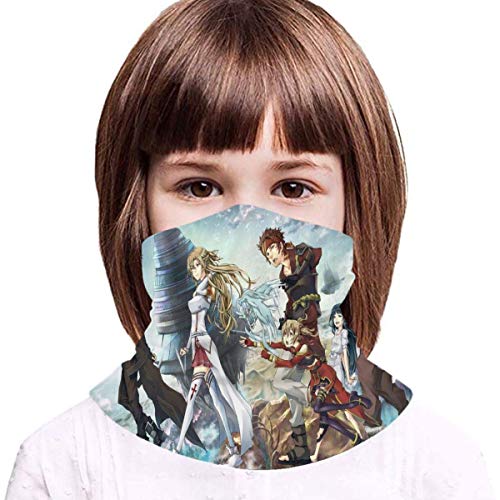 JDYU Sword Art Online Bandana Mascarilla Variedad Toalla Facial Multifunción Bufanda Babero De Seda De Hielo Adolescentes Sol Uv Polvo A Prueba De Viento Pasamontañas Sin Costuras Mascarilla Para Niñ